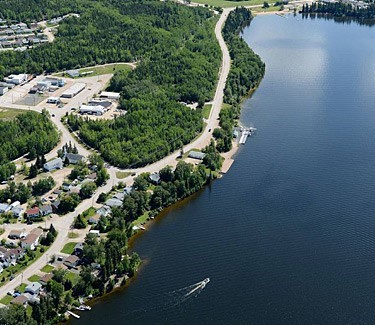 Aerial View of Snow Lake
